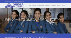 Desktop Screenshot of omegapgcollege.com
