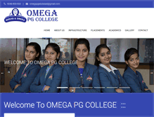 Tablet Screenshot of omegapgcollege.com